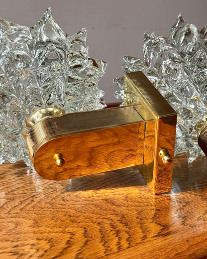 Pair of Murano Barovier & Toso Wall Lights