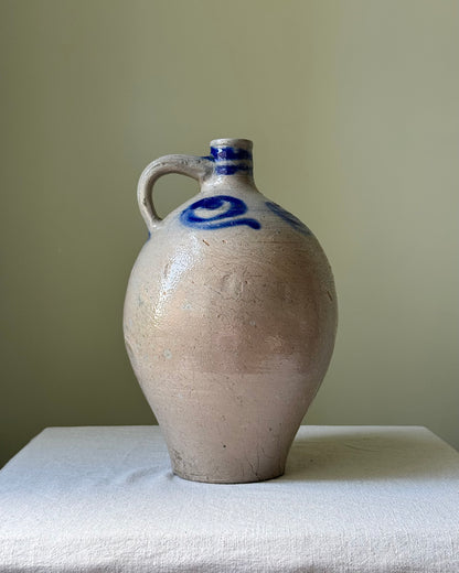 19th Century Alsace Salt Glaze Wine Jug