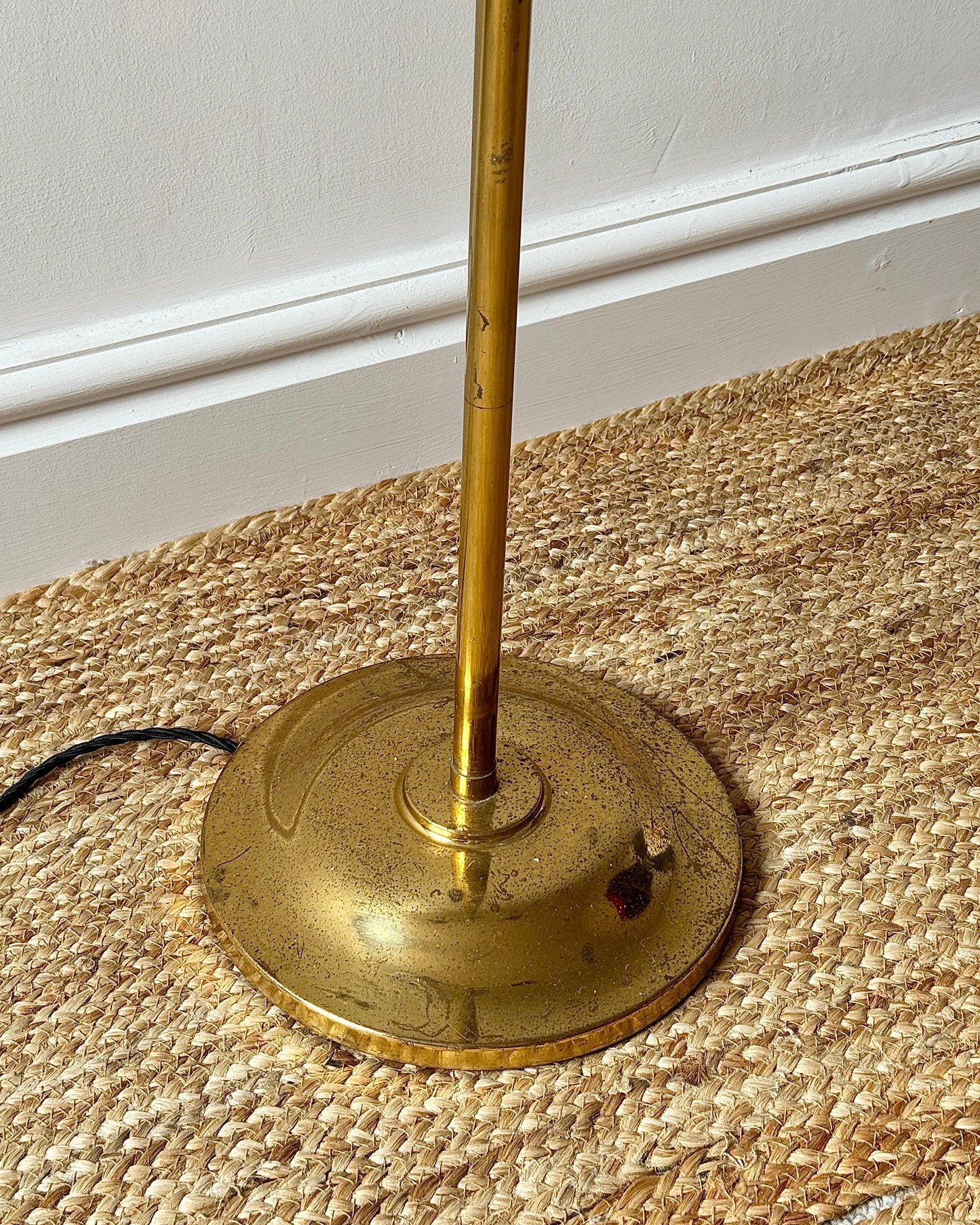 French Three-Arm Perforated Floor Lamp, c.1950s