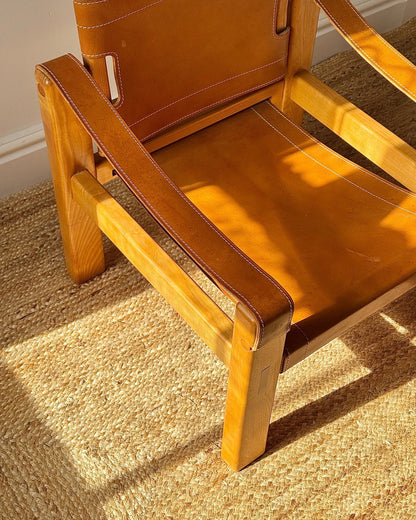 Safari Armchair in the Style of Pierre Chapo - Club Sourced