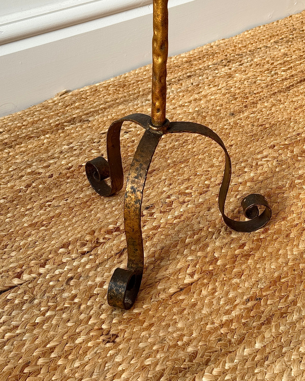 Spanish Wrought Iron Gilded Martini Table