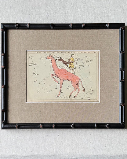 Antique Hand-Painted Constellation Print ‘Urania’s Mirror’ by Sidney Hall c. 1825