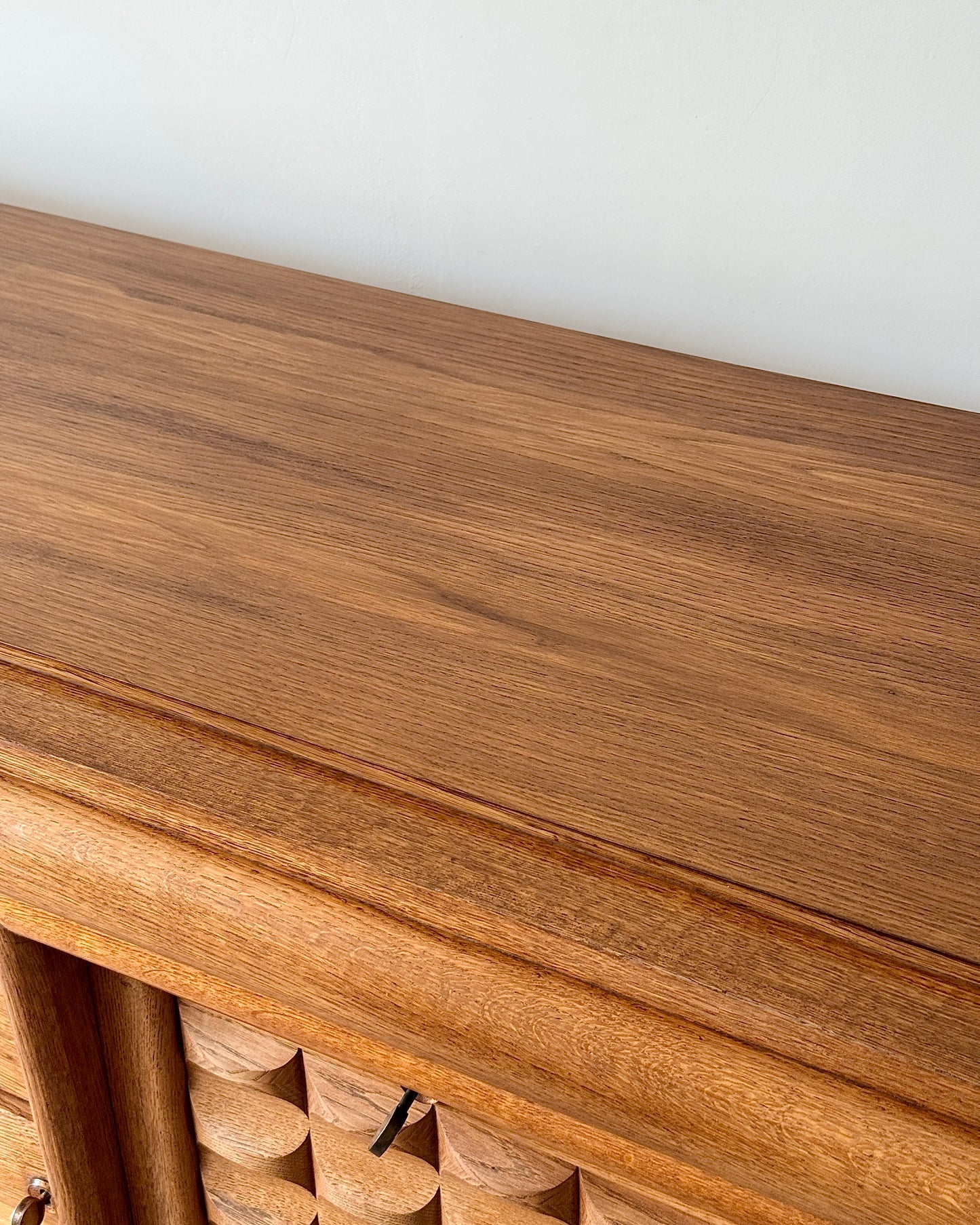 Large French Oak Sideboard in the Manner of Charles Dudouyt, c.1940s