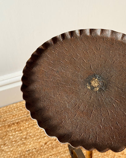 Spanish Wrought Iron Gilded Martini Table