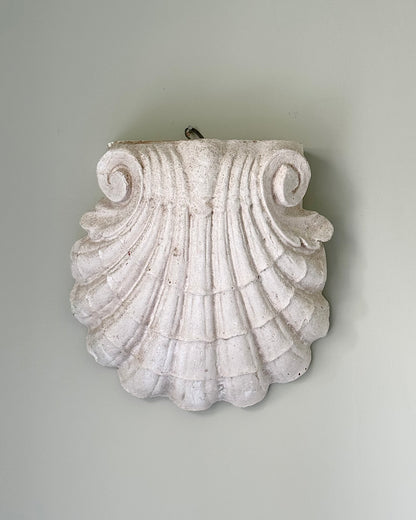 Vintage Plaster Shell Wall Plaque