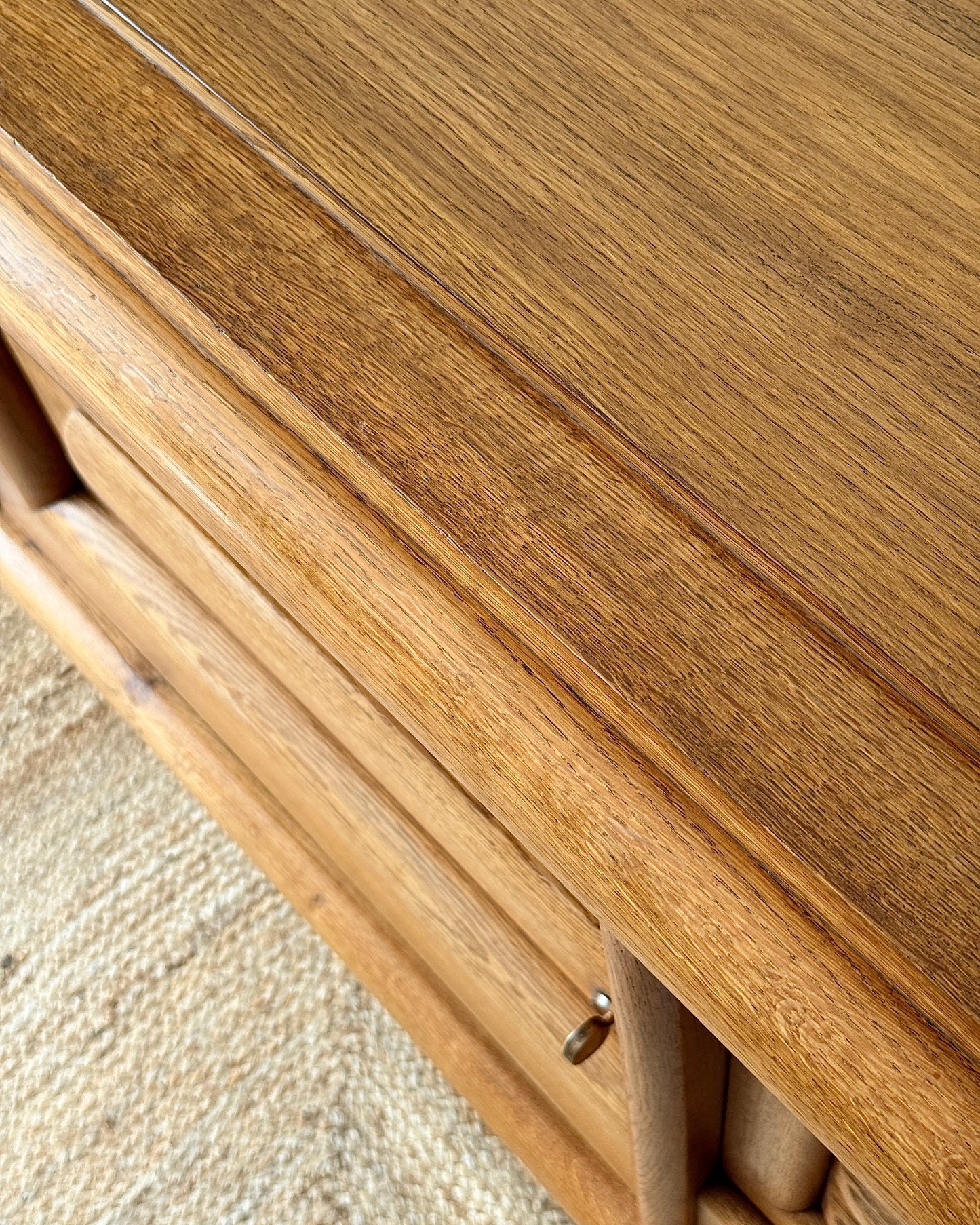 Large French Oak Sideboard in the Manner of Charles Dudouyt, c.1940s