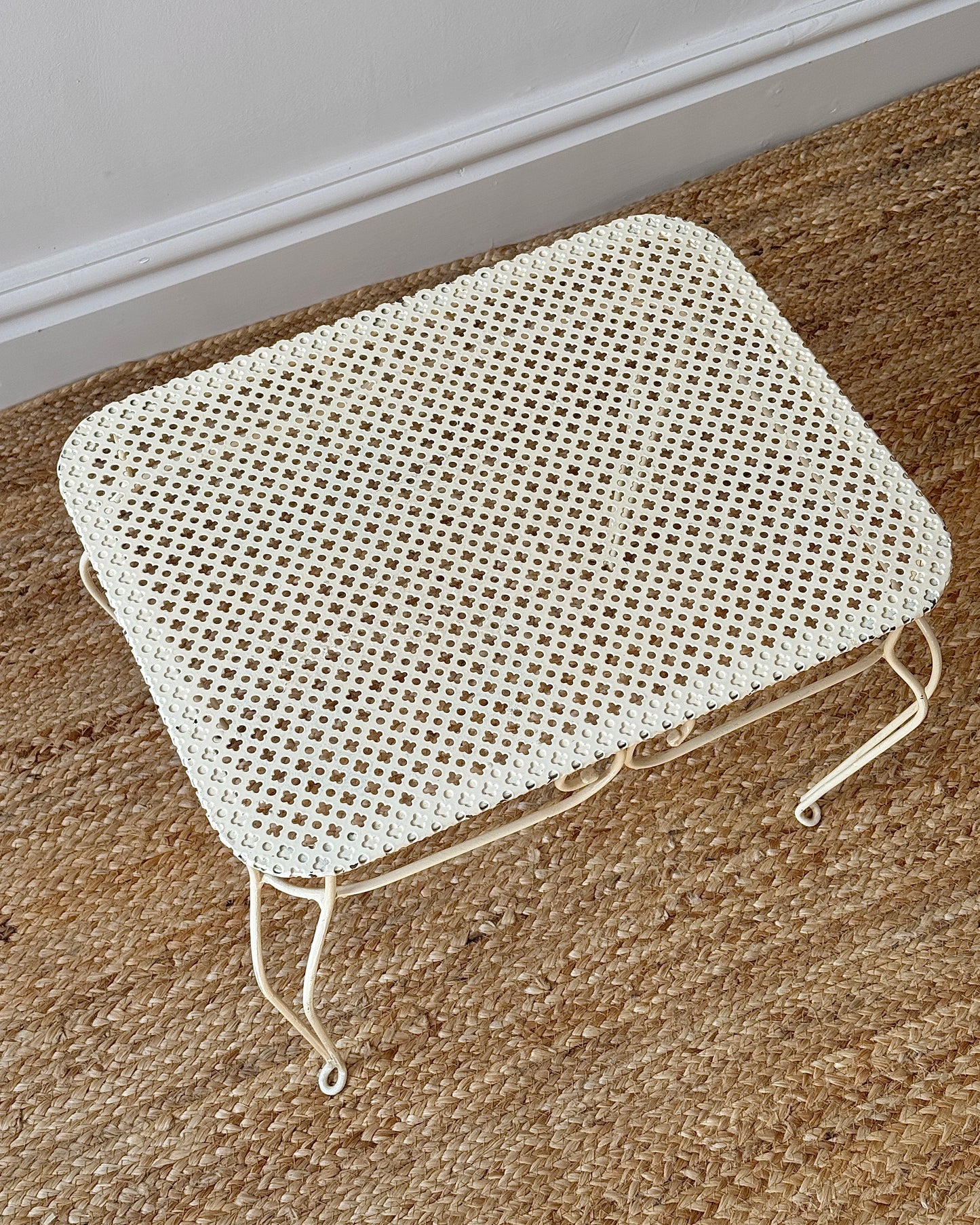 Mathieu Matégot Style Perforated Side Table