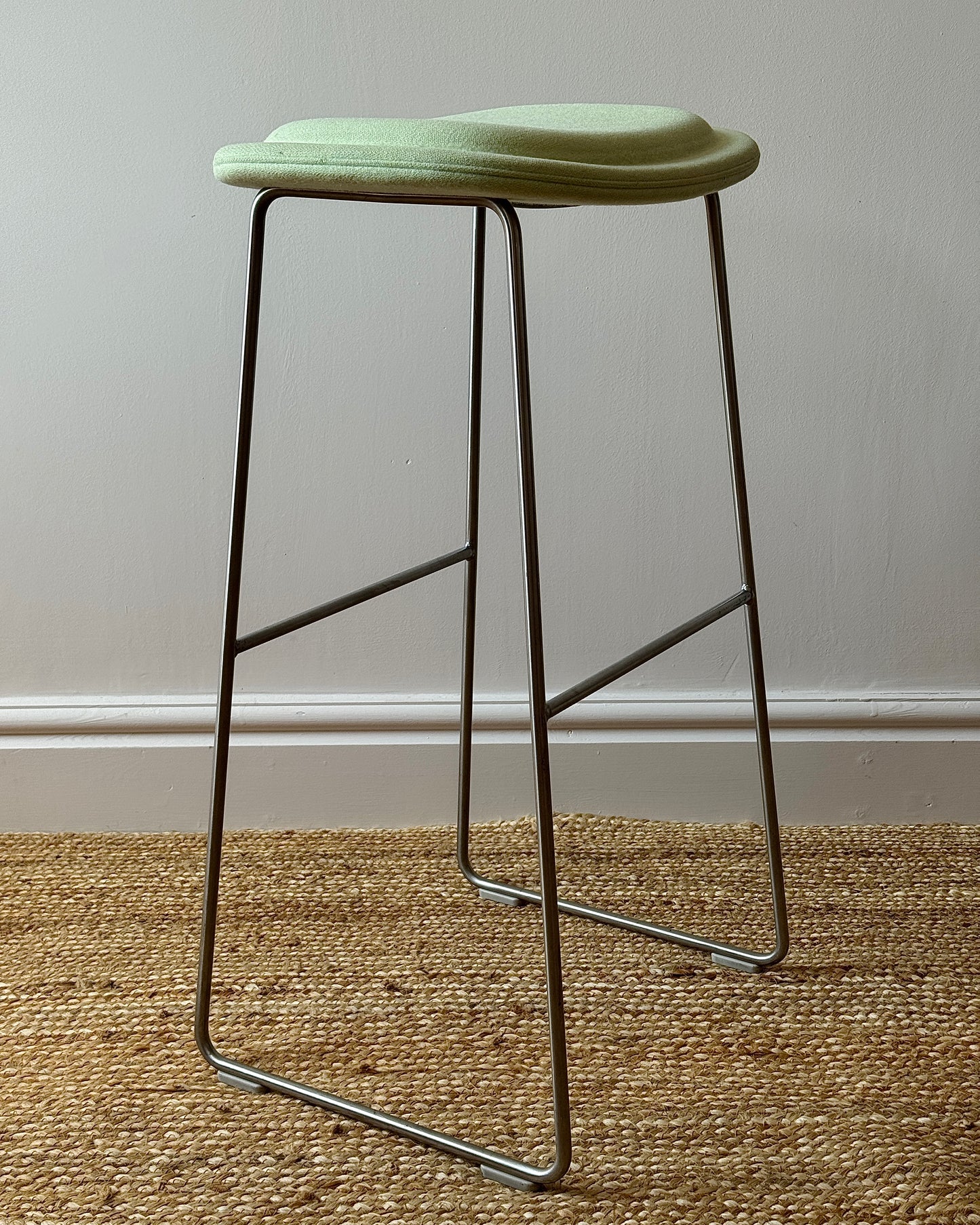 Set of 3 Hi Pad Bar Stools in Pistachio by Cappellini