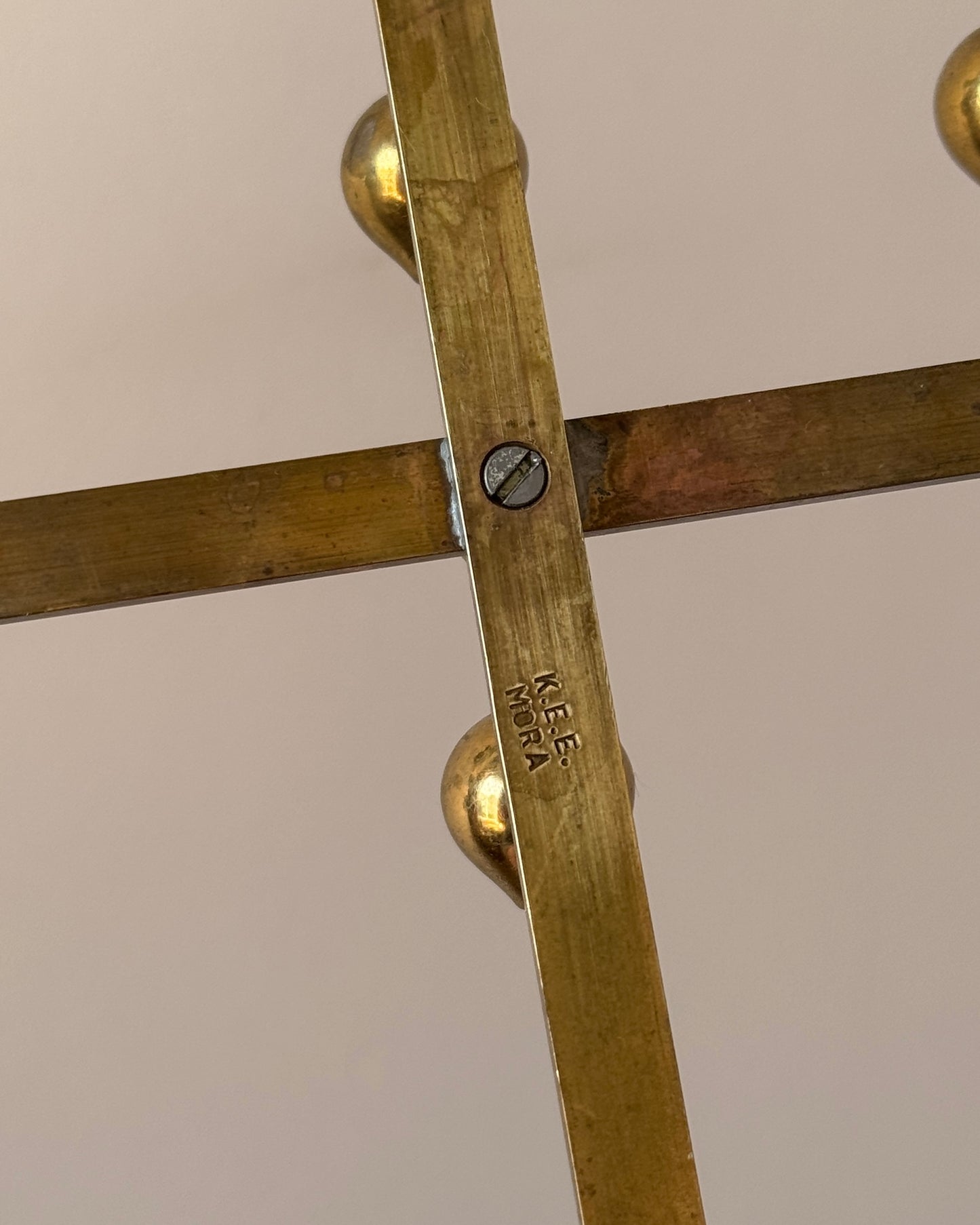 Swedish Brass Candle Sconce by K.E.E. Mora