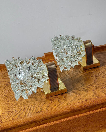 Pair of Murano Barovier & Toso Wall Lights