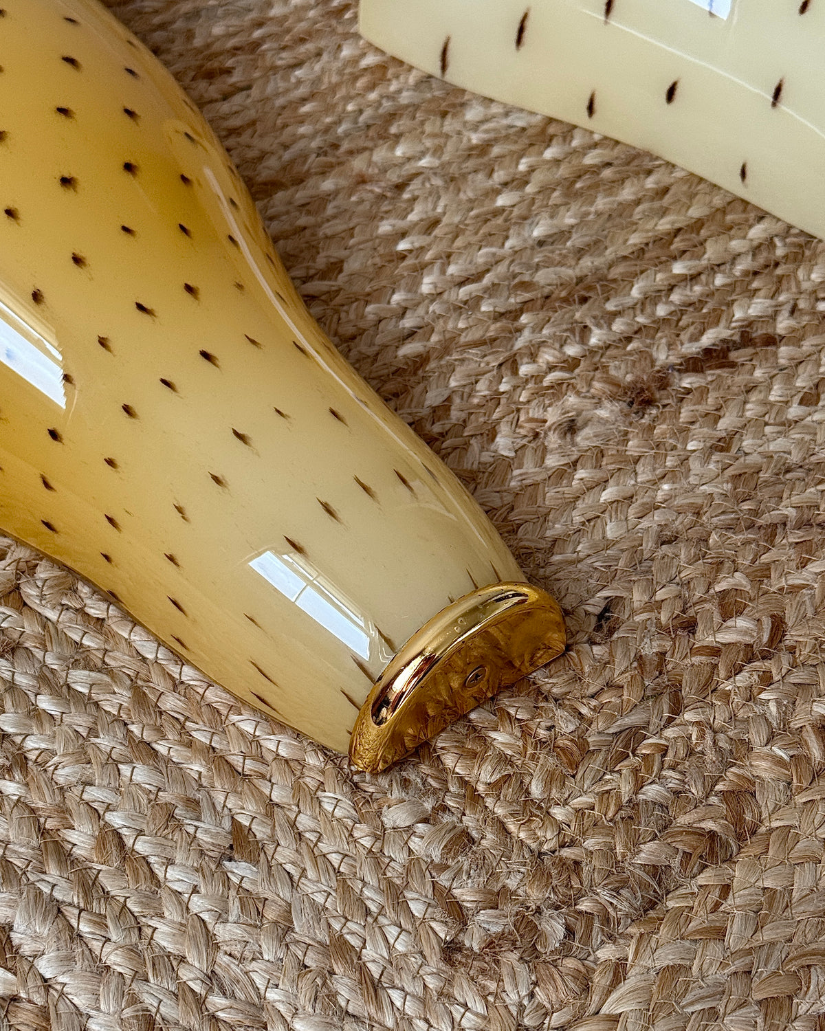 Large Yellow Murano Tapered Sconces with Red Flecks by Toso & Massari for Leucos