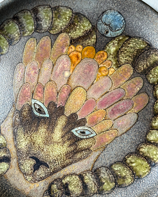 Gisèle Trévoux Aries Zodiac Plate, 1960s