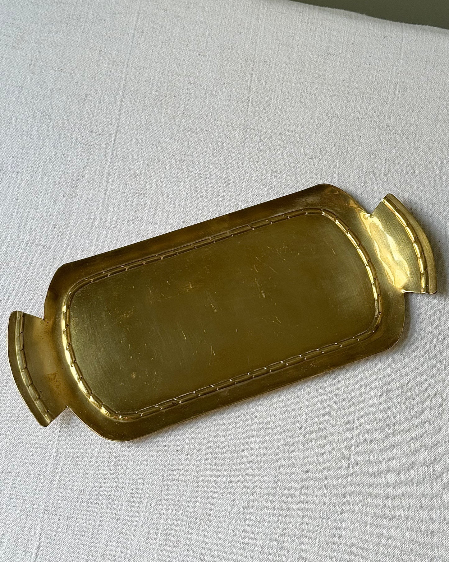 Swedish Grace Brass Tray by Arvika