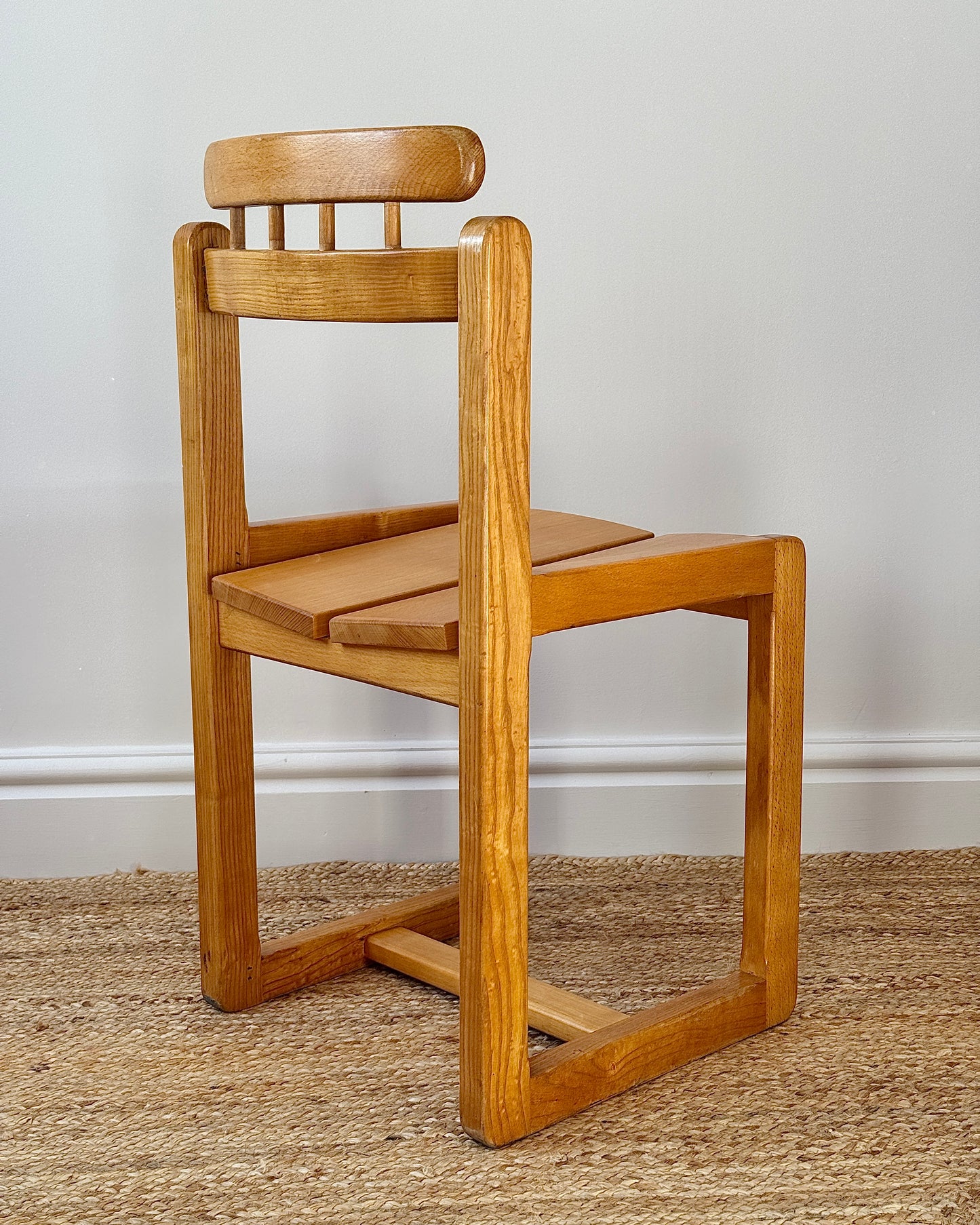 Set of 4 Ash Dining Chairs in the Manner of Tapiovaara, c.1970