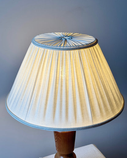 Large Sculptural Swedish Pine Table Lamp