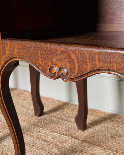 Pair of French Oak Parquetry Bedside Tables, circa. 1940’s