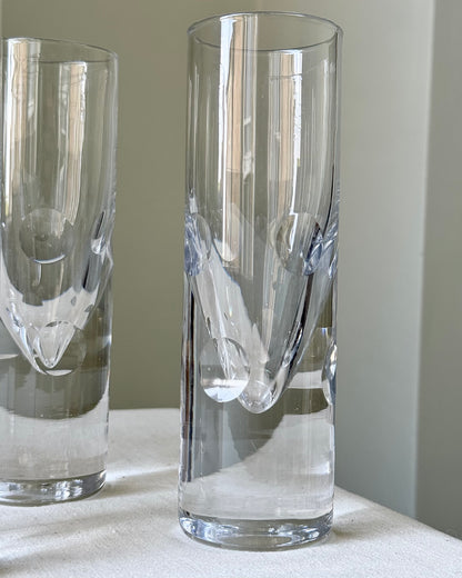 Set of 6 Murano Bullet Glasses by Carlo Moretti