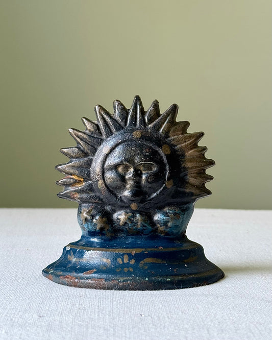 Antique Iron Sun Doorstop
