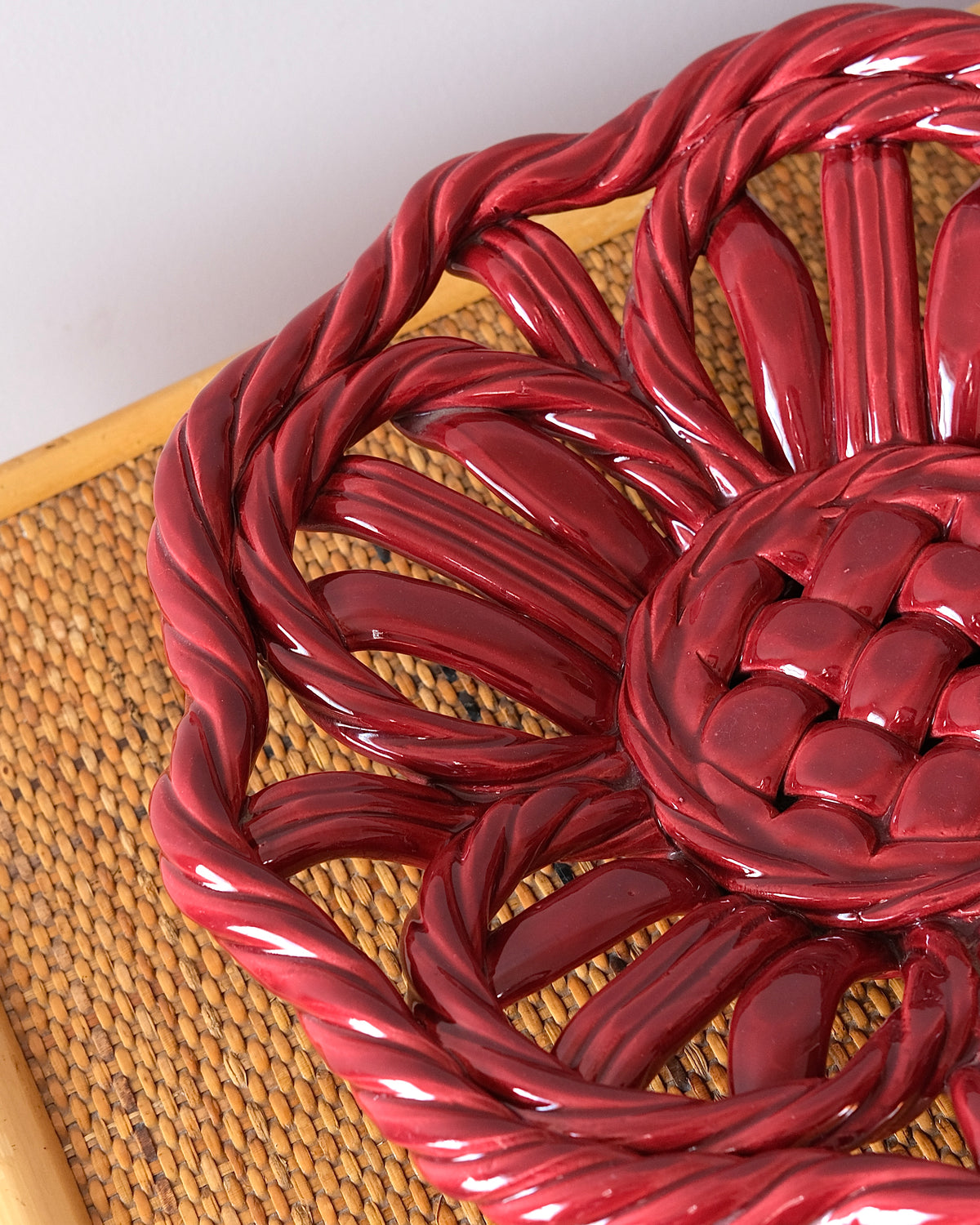 Vallauris Ceramic Woven Bowl