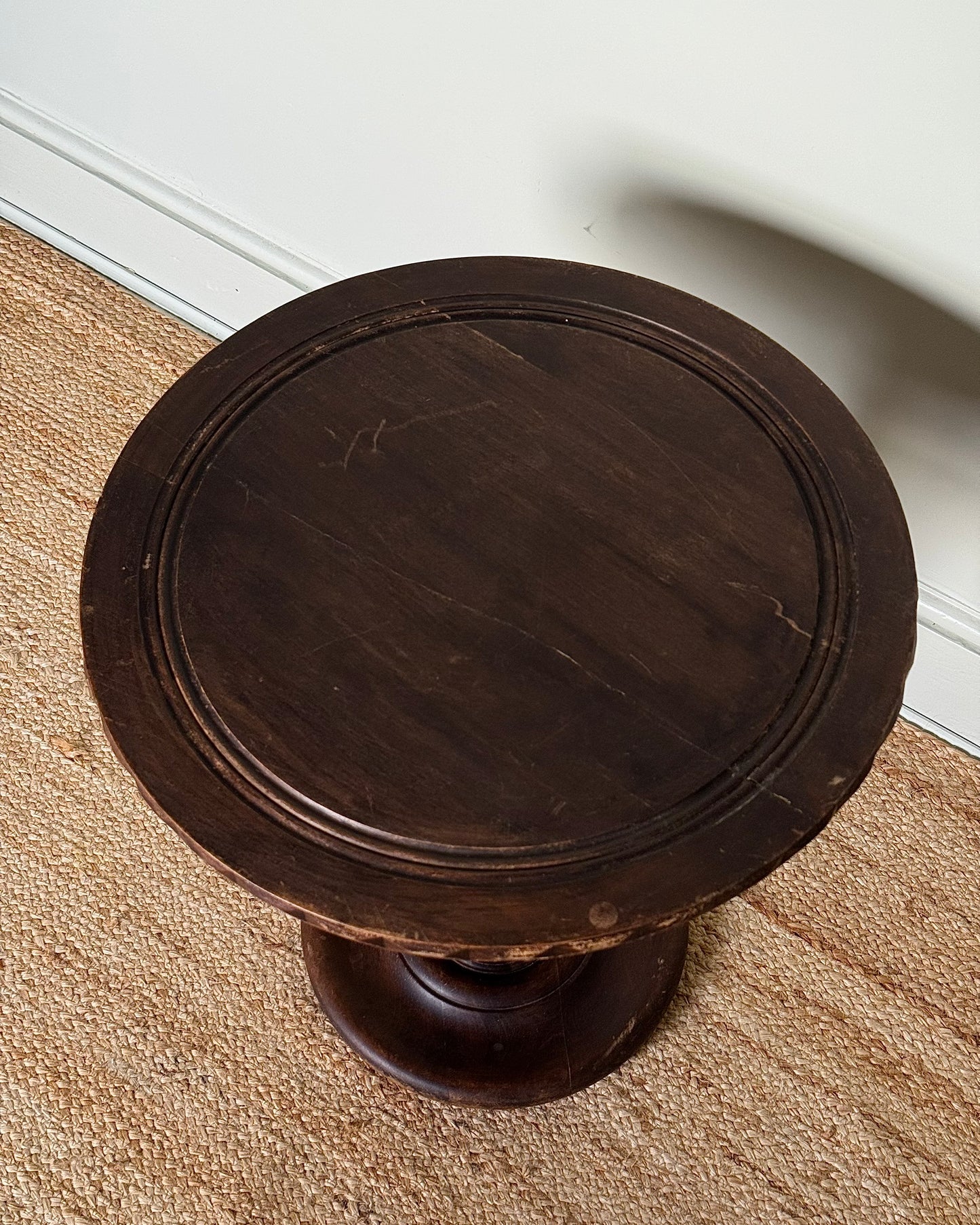 French Carved Oak Pedestal Table in the manner of Charles Dudouyt