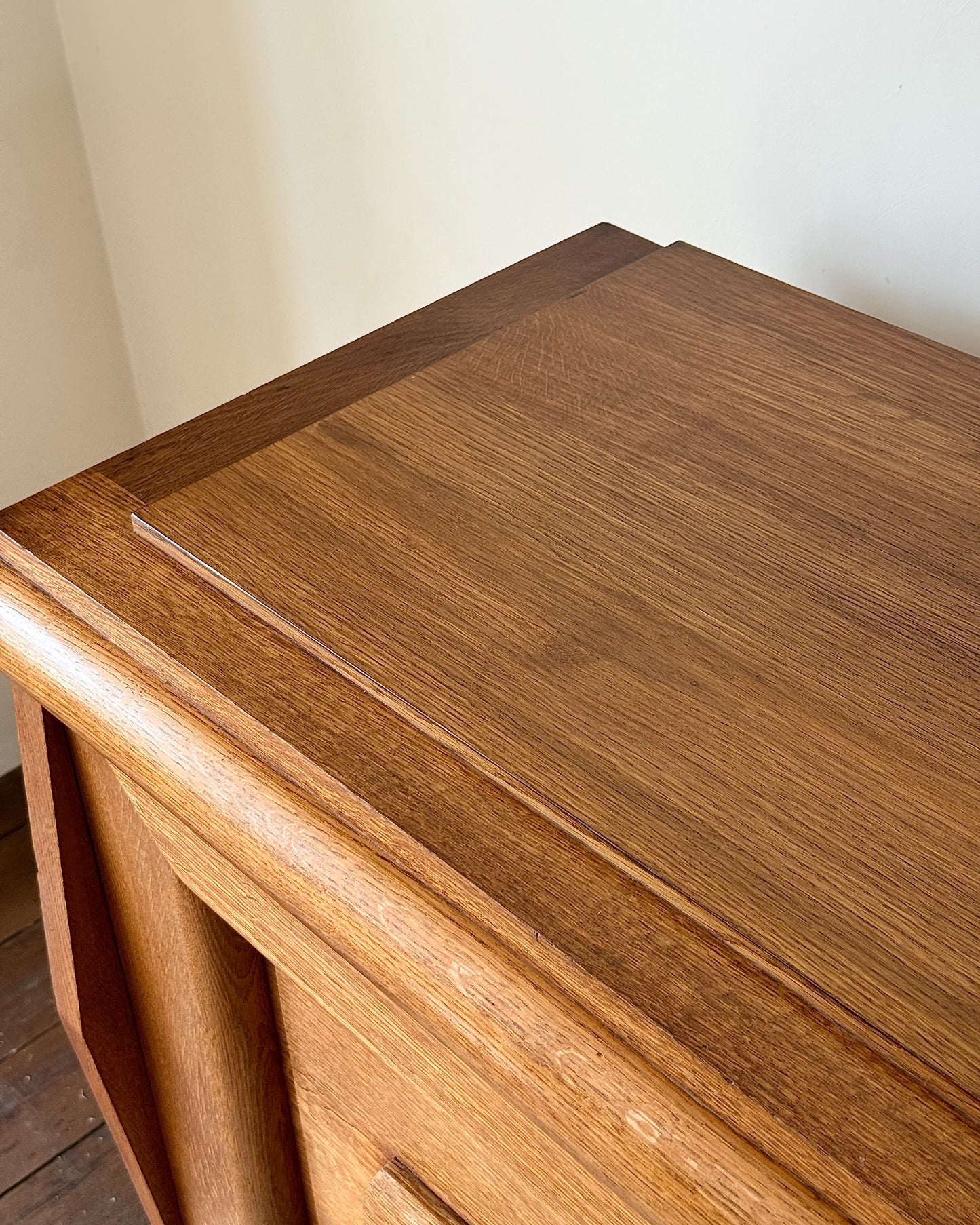 Large French Oak Sideboard in the Manner of Charles Dudouyt, c.1940s