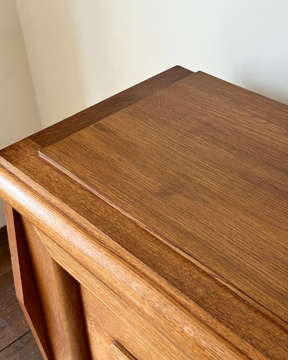 Large French Oak Sideboard in the Manner of Charles Dudouyt, c.1940s