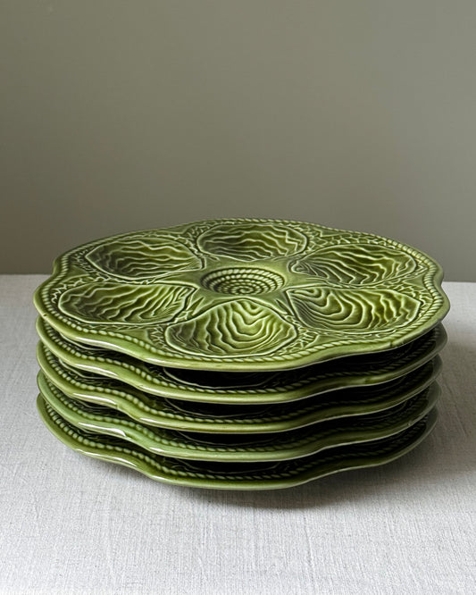 Vintage Belgian Oyster Plates