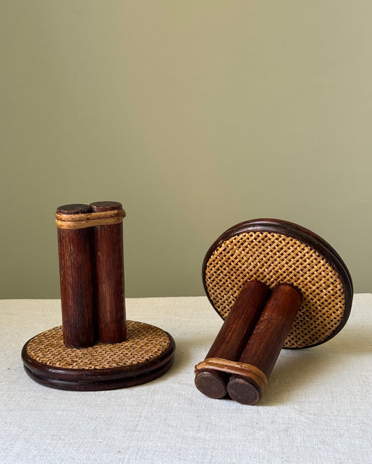 French Bamboo & Rattan Wall Pegs