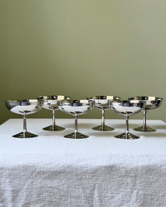 Set of 6 Letang Remy Stainless Steel Coupes