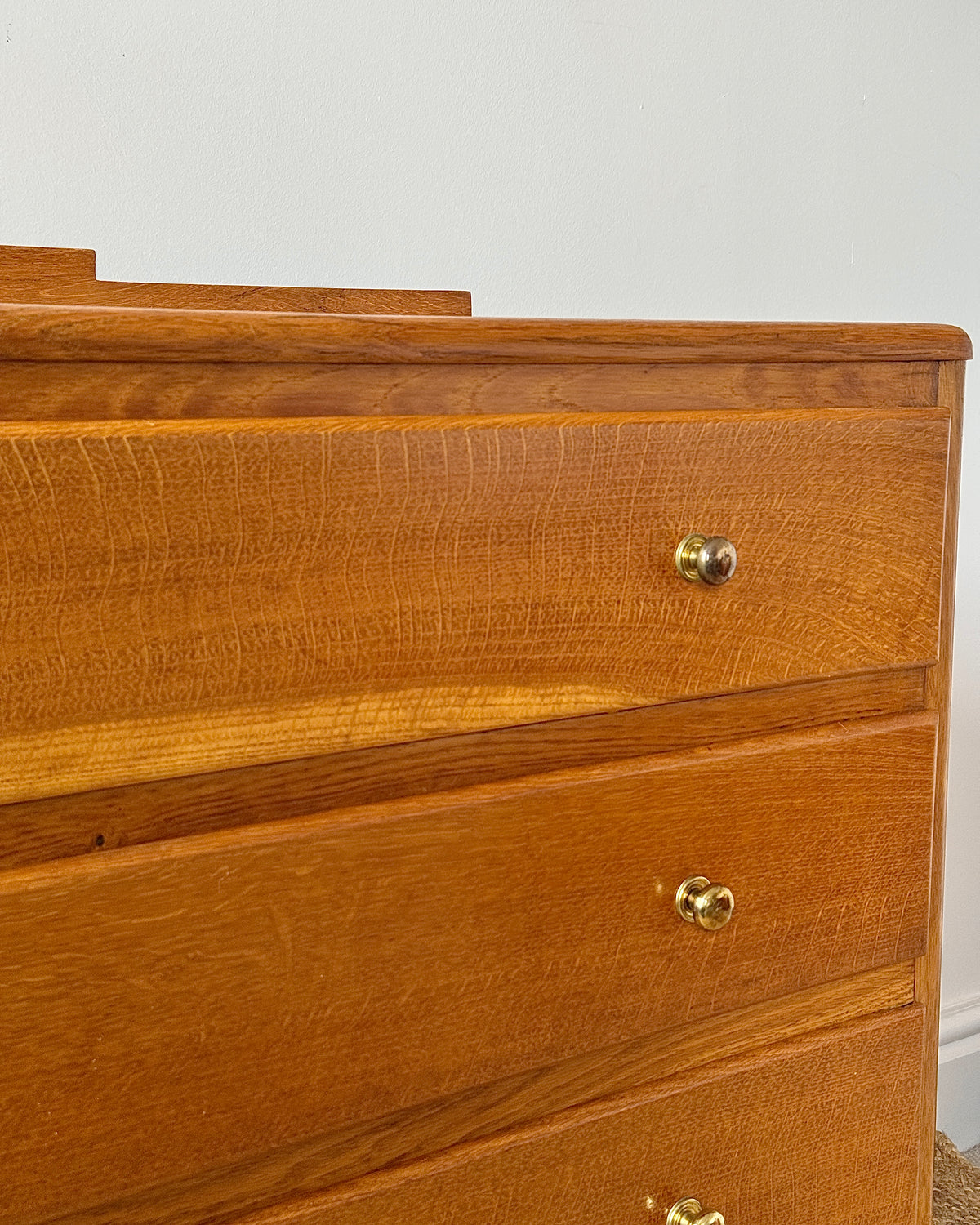 Mid-century French Oak Chest of Drawers