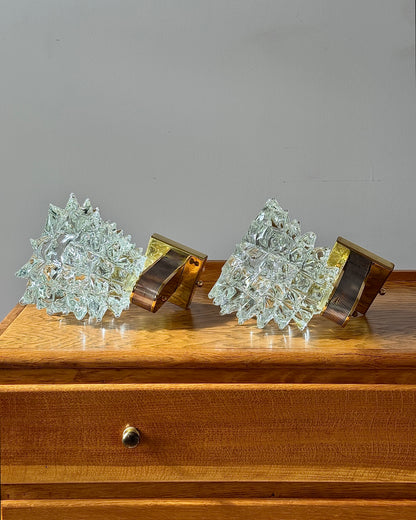 Pair of Murano Barovier & Toso Wall Lights