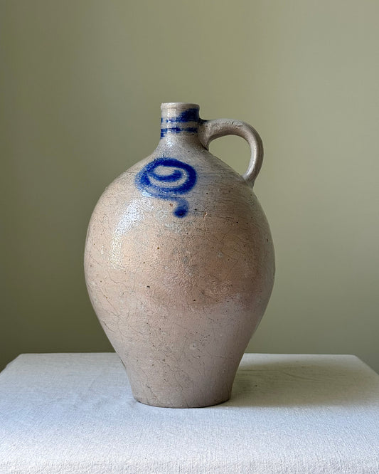 19th Century Alsace Salt Glaze Wine Jug