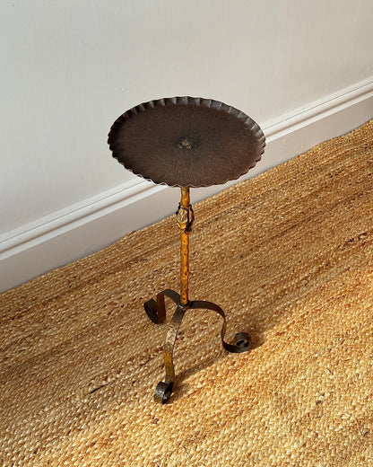 Spanish Wrought Iron Gilded Martini Table