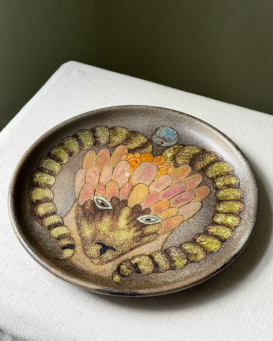 Gisèle Trévoux Aries Zodiac Plate, 1960s