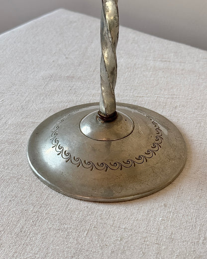Swedish Grace Pewter Candelabra