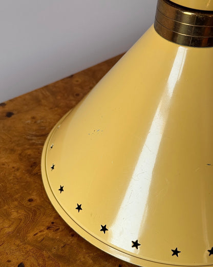 René Mathieu for Lunel Yellow Diabolo Wall Lamp - Club Sourced