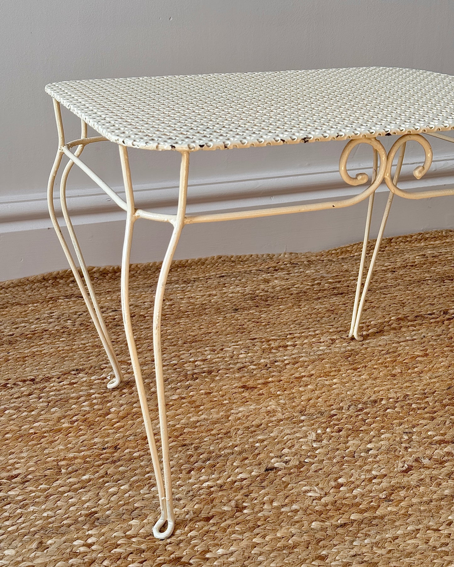 Mathieu Matégot Style Perforated Side Table