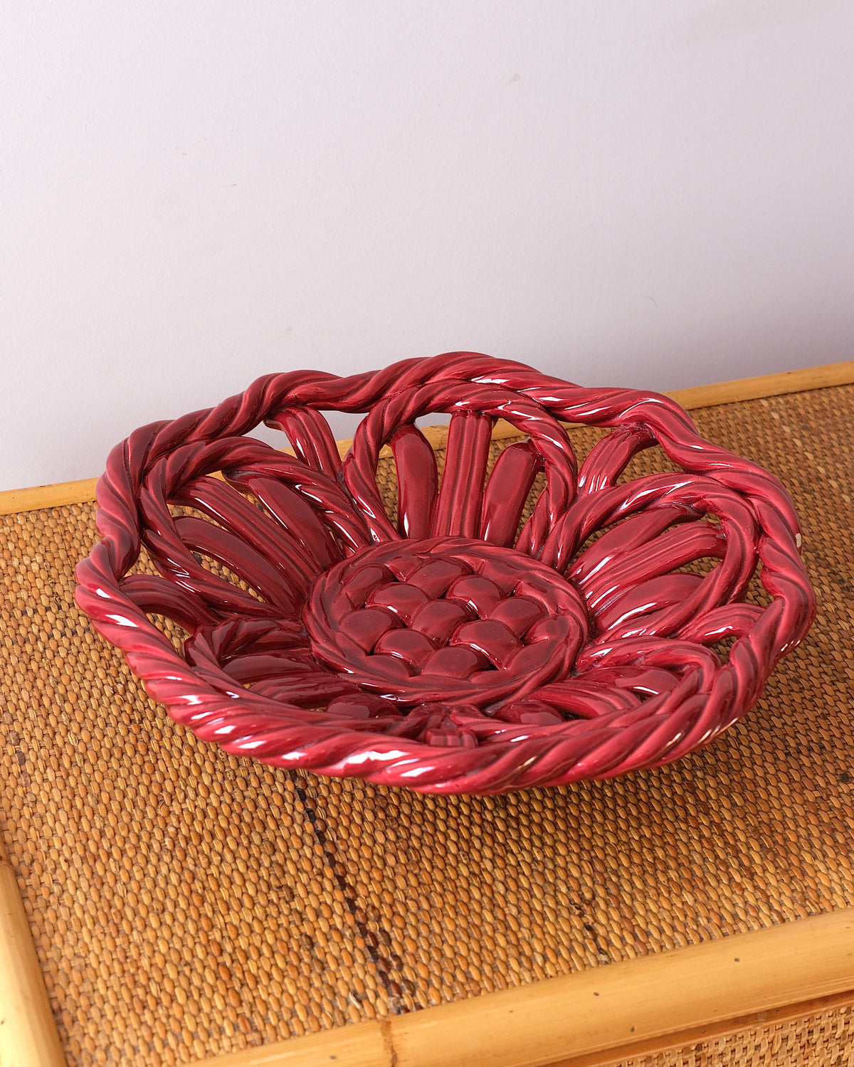 Vallauris Ceramic Woven Bowl