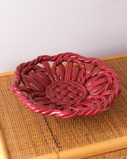 Vallauris Ceramic Woven Bowl