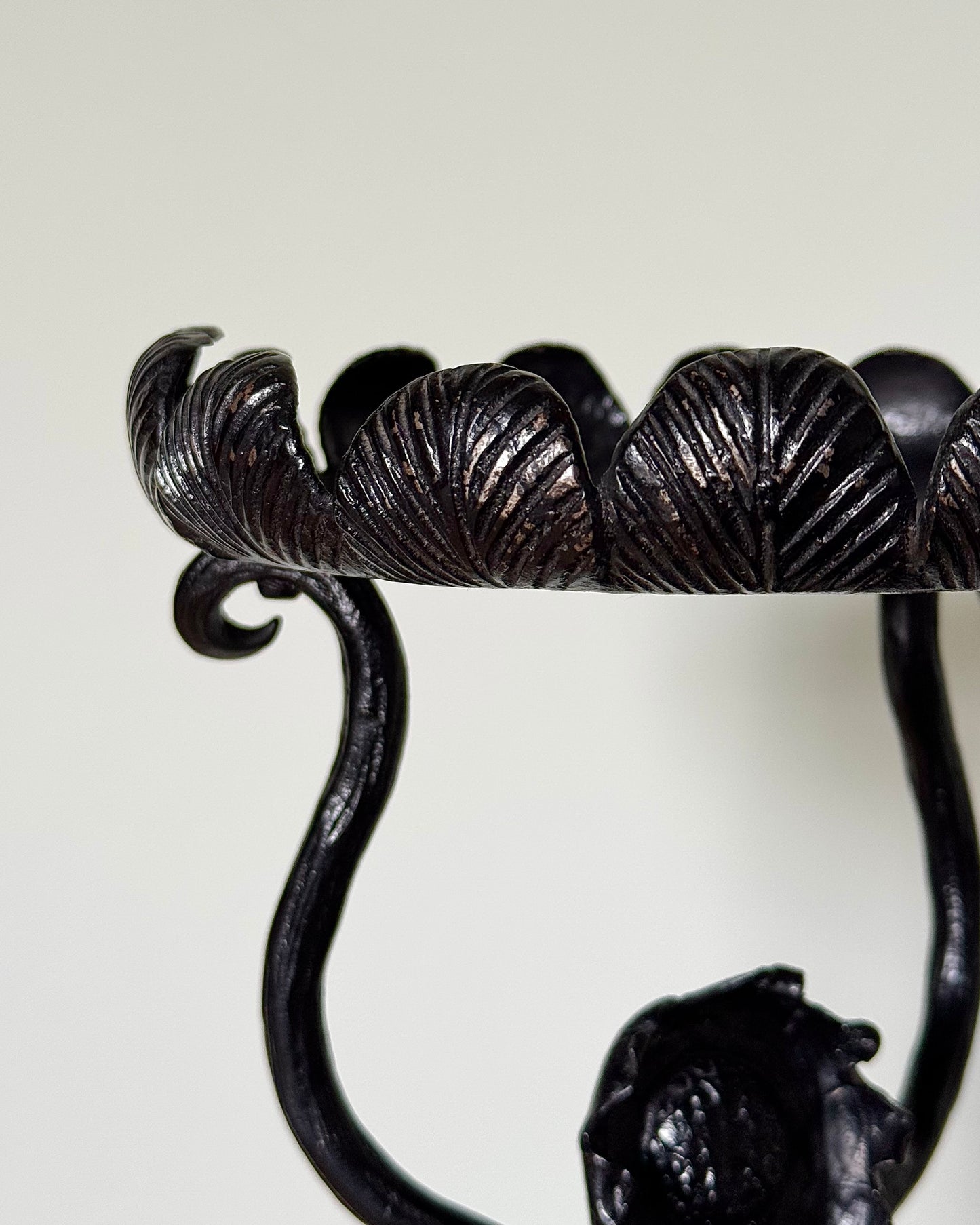 Pair of Swedish Art Nouveau Wrought Iron Pedestals