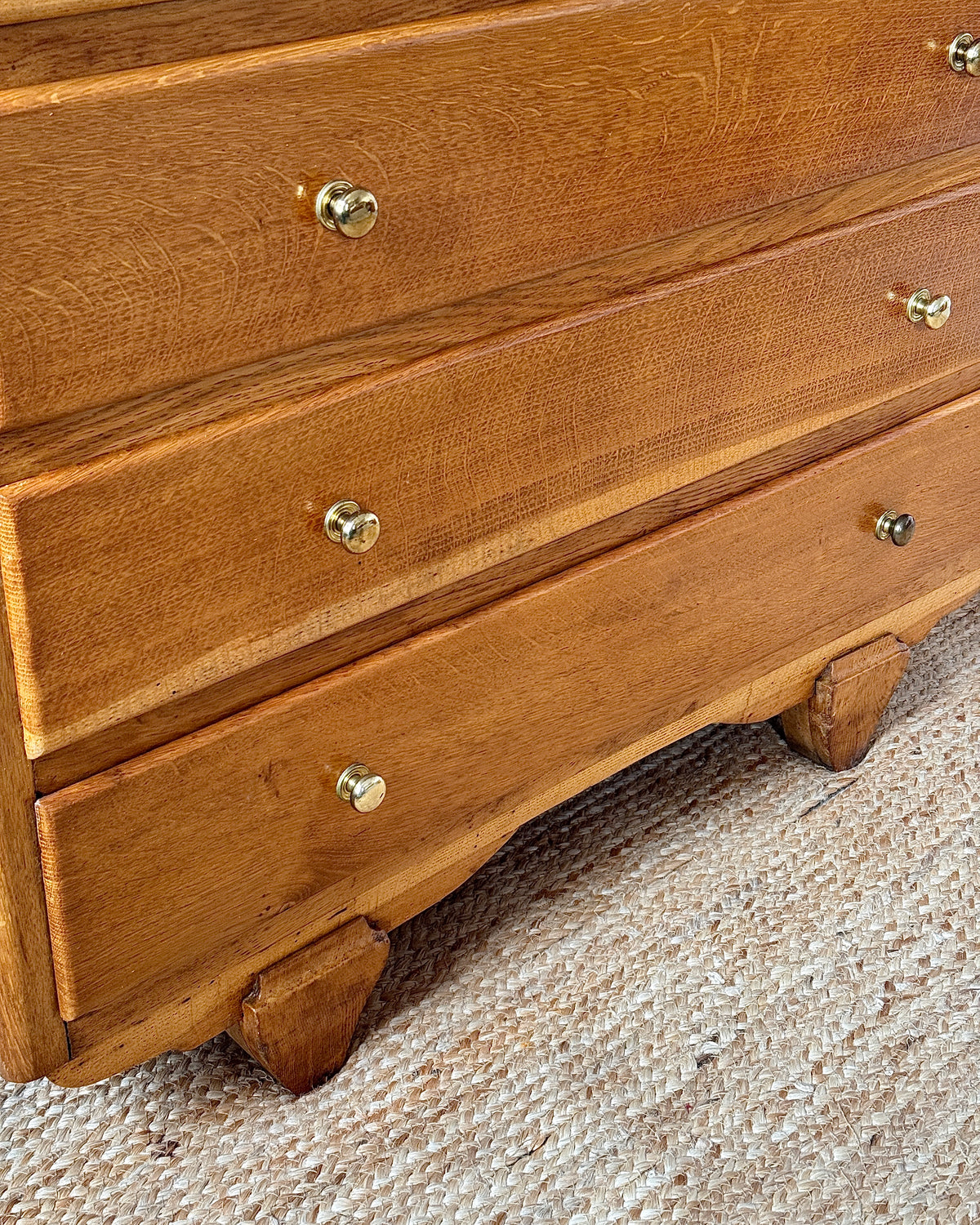 Mid-century French Oak Chest of Drawers