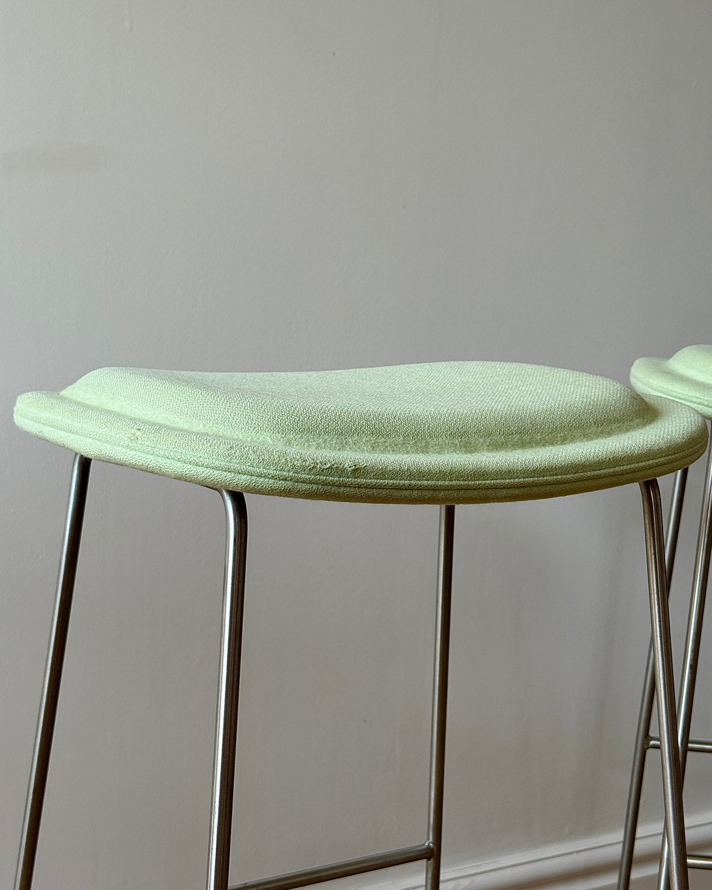 Set of 3 Hi Pad Bar Stools in Pistachio by Cappellini