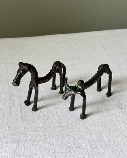 Mid-Century Brass Folk Animal Figurines