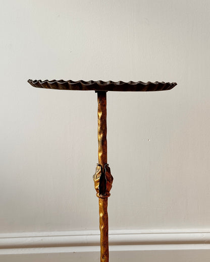 Spanish Wrought Iron Gilded Martini Table