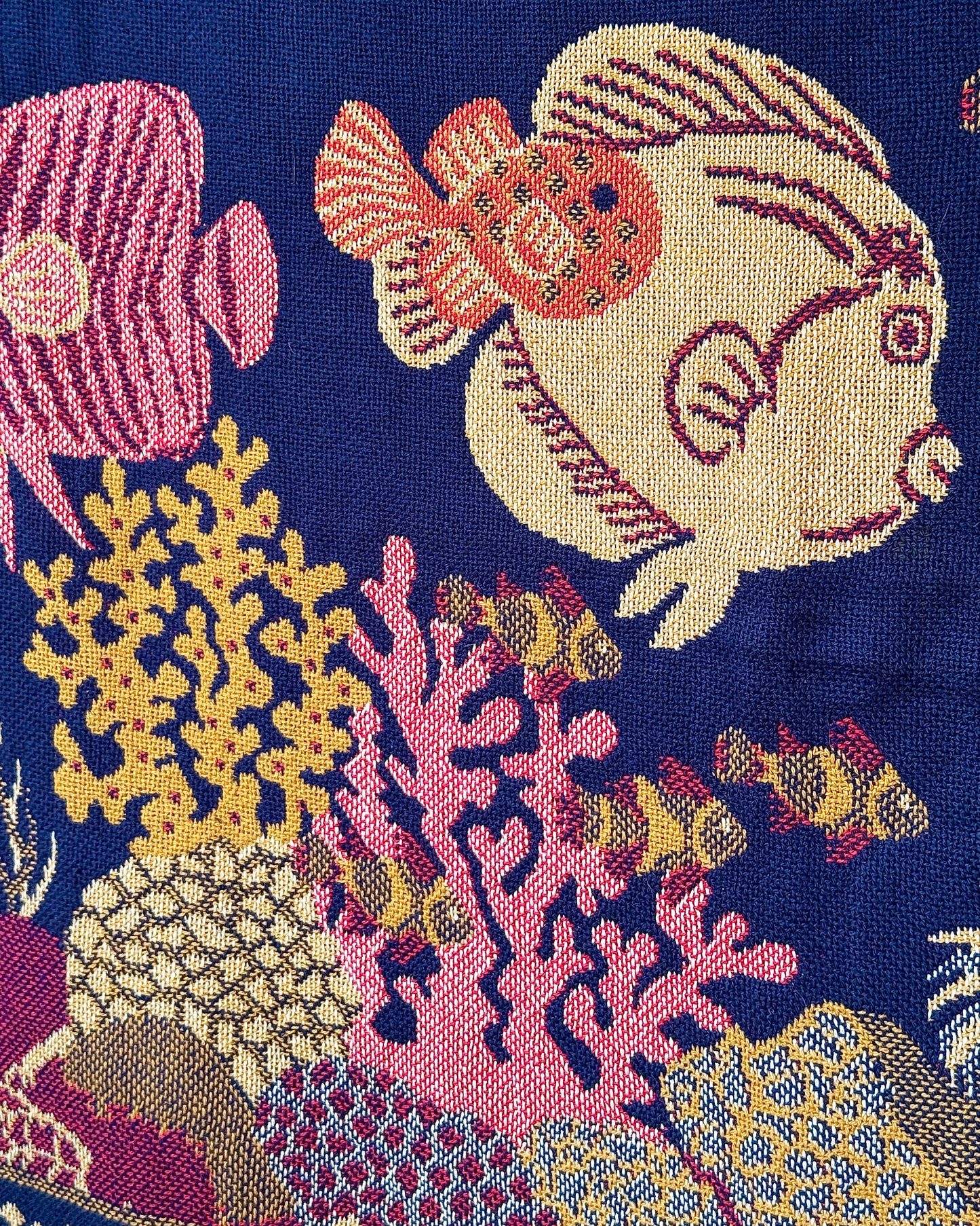 Swedish Mid-century Woven Wool Reversible Blanket