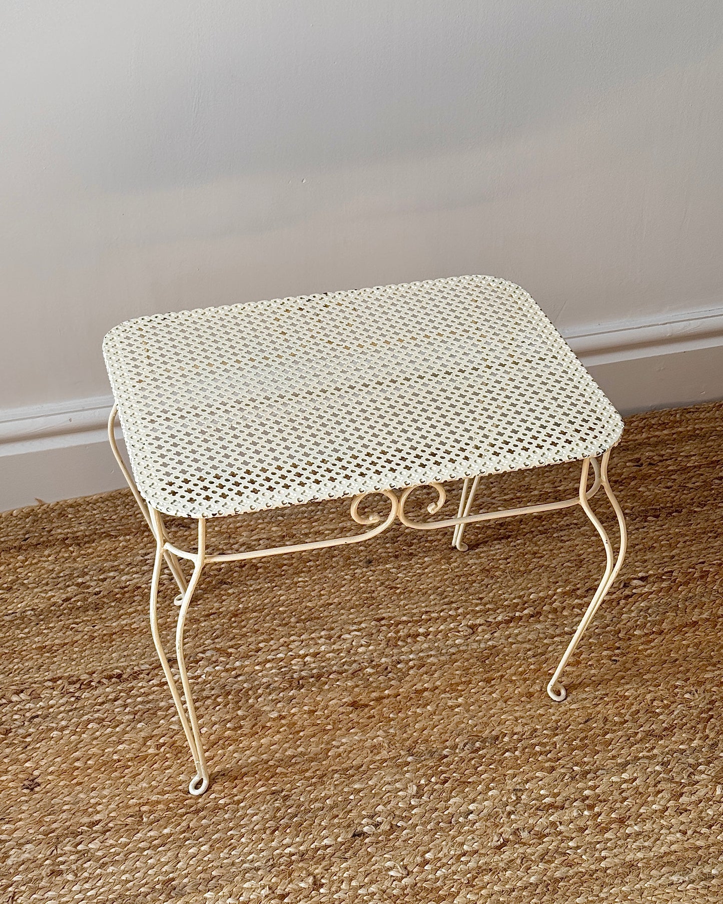 Mathieu Matégot Style Perforated Side Table