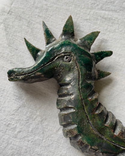 Studio Pottery Seahorse wall hanging