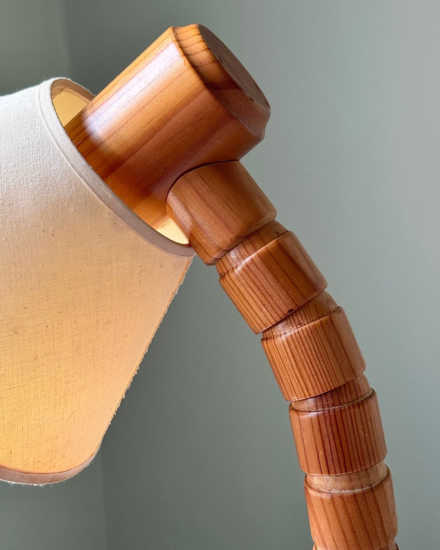 1970’s Swedish Articulated Pine Table Lamp