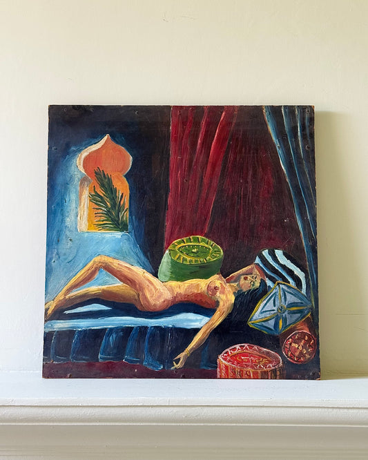Vintage Orientalist Oil on Board, circa 1950’s