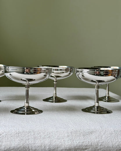Set of 6 Letang Remy Stainless Steel Coupes